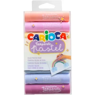 CARIOCA, CARIOCA Posterfarbe Temperello Pastell 42673 ass E-8