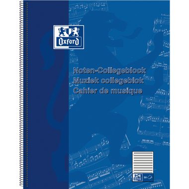 OXFORD, OXFORD Collegeblock 220x295mm 100050345 liniert, 90g 50 Blatt