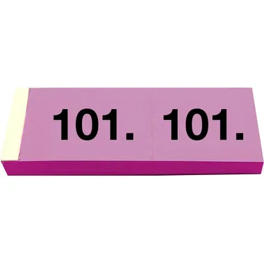 Simplex, SIMPLEX Garderobenblock 101-200 13083 pink 100 Blatt
