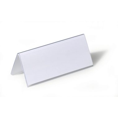 DURABLE, DURABLE Tischnamensschild 805019 Transparent 25 Stück