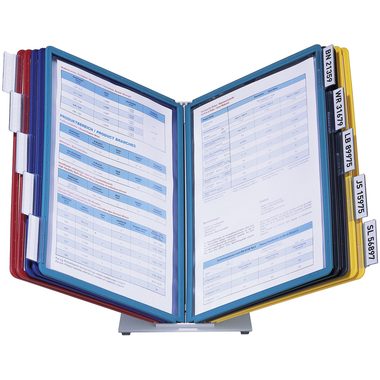 DURABLE, DURABLE Displaysystem VARIO Table 10 557000 farbig, 10 Sichttafeln A4