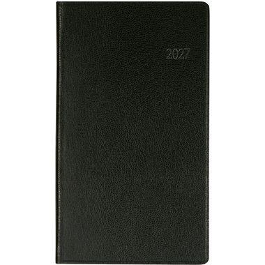 BIELLA Taschenagenda Budget 2027 830360020027U 1W/2S schwarz ML 8.7x15.3cm