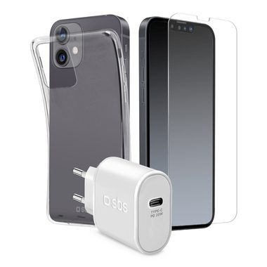 SBS, SBS, Smartphone, Kit mit Ladegerät, Hülle und Bildschirm-Schutzfolie für iphone 13, Produkte & Wohnen