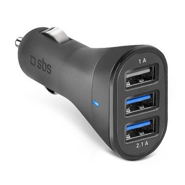SBS, SBS, Schnellladung, Auto-Ladegerät mit drei USB-Ausgängen, Produkte & Wohnen