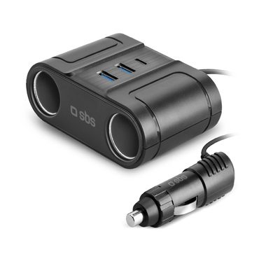 SBS, SBS, Power Delivery, 100-W-Auto-Splitter zum schnellen Aufladen von bis zu 5 Geräten, Produkte & Wohnen