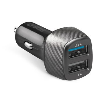 SBS, SBS, Schnellladung, Schnelllade-Autoladegerät, 1 x 12 W USB-Anschluss und 1 x 5 W USB-Anschluss, Produkte & Wohnen