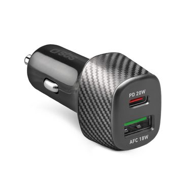 SBS, SBS, Power Delivery, Ultra schnelles Ladegerät fürs Auto, 1 USB-C 20W und 1 USB 18W Anschluss, Produkte & Wohnen