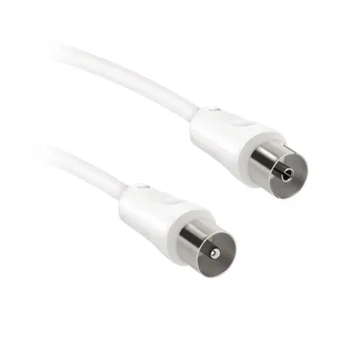 EKON, EKON, Antennenkabel und -adapter, Antennenkabel Stecker / Buchse weiß 75dB, Produkte & Wohnen