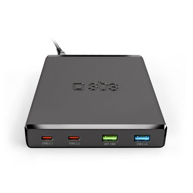SBS, SBS, Power Delivery, GaN-Ladestation mit 4 Ports – ultraschnelles Laden mit 2 USB-A- und 2 USB-C-Ports, Produkte & Wohnen