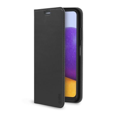 sbs mobile, sbs mobile Flip Cover Samsung Galaxy A22 5G Schwarz mit Magnet-Modul, Handy Flip Case TEBKLITESAA22K