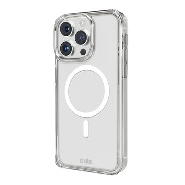 SBS, SBS, Kompatibles kabelloses Laden, Transparente steife Hülle, kompatibel mit MagSafe-Ladefunktion für iPhone 15 Pro, Produkte & Wohnen