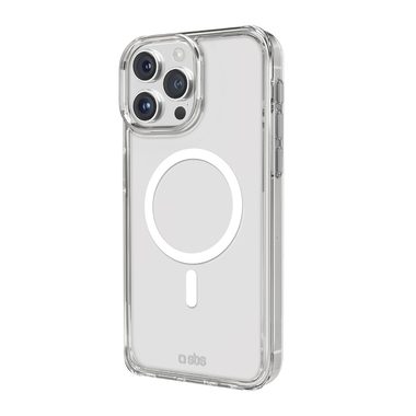 SBS, SBS, Kompatibles kabelloses Laden, Transparente steife Hülle, kompatibel mit MagSafe-Ladefunktion für iPhone 15 Pro Max, Produkte & Wohnen