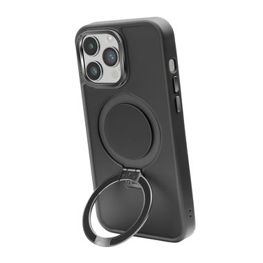 SBS, SBS, Kompatibles kabelloses Laden, MagSafe-kompatible Ladehülle mit Metallverarbeitung und Ring mit Standfunktion für iPhone 14 Pro Max, Produkte & Wohnen