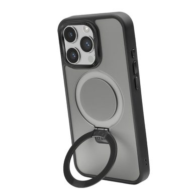 SBS, SBS, Kompatibles kabelloses Laden, MagSafe-kompatible Ladehülle mit Metallverarbeitung und Ring mit Standfunktion für iPhone 15 Pro, Produkte & Wohnen