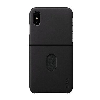 SBS, SBS, Covers, Hartcover aus Echtleder für iPhone XS Max, Produkte & Wohnen