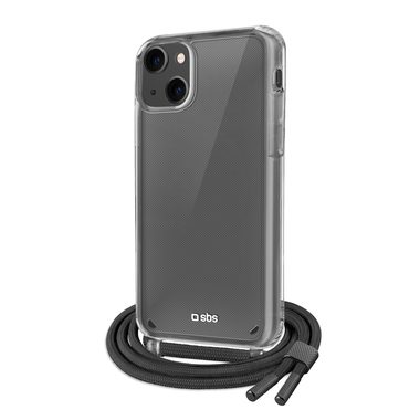 SBS, SBS, Kompatibles kabelloses Laden, Transparente Hülle mit farbigem Umhängeband für das iPhone 13, Produkte & Wohnen