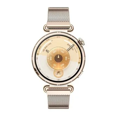Huawei, HUAWEI WATCH GT 6 (41 mm) Smartwatch Vorderes Gehäuse: Edelstahl, Hintere Abdeckung: Kunststoff Edelstah, 130-190 mm, Gold