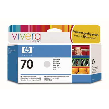 HP, HP Tintenpatrone 70 light grey C9451A DesignJet Z2100/3100 130ml