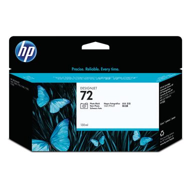 HP, HP Tintenpatrone 72 photo schwarz C9370A DesignJet T1100 130ml
