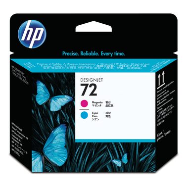HP, HP Druckkopf 72 magenta/cyan C9383A DesignJet T1100