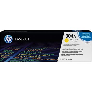 HP, HP Toner-Modul 304A yellow CC532A Color LaserJet CP2025 2800 S.