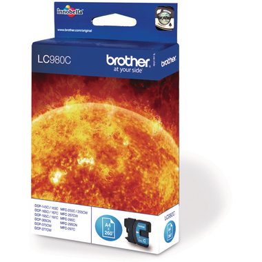 Brother, BROTHER Tintenpatrone cyan LC-980C DCP-165C 260 Seiten