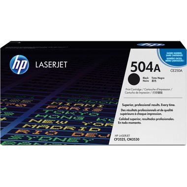 HP, HP Toner-Modul 504A schwarz CE250A Color LaserJet CP3525 5000 S.