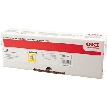 OKI, OKI Toner yellow 44315305 C610 6000 Seiten