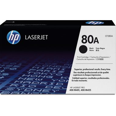 HP, HP Toner-Modul 80A schwarz CF280A LaserJet Pro 400 2560 Seiten