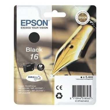Epson, EPSON Tintenpatrone schwarz T162140 WF 2010/2540 175 Seiten