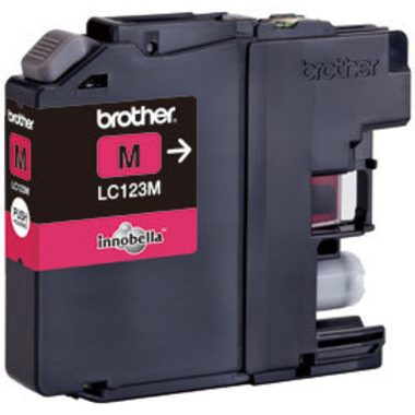 Brother, BROTHER Tintenpatrone magenta LC-123M DCP-J411ODW 600 Seiten