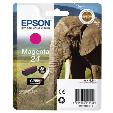 Epson, EPSON Tintenpatrone magenta T242340 XP 750/850 360 Seiten
