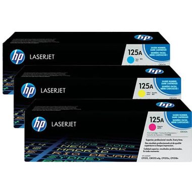 HP, HP Toner Tri-Pack 125A CMY CF373AM Color LJ CP 1210 1400 Seiten
