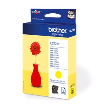 Brother, BROTHER Tintenpatrone yellow LC-121Y DCP-J132 300 Seiten