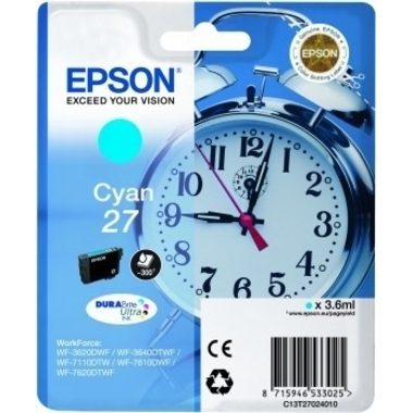 Epson, Epson Tinte T2702, 27 Original Cyan C13T27024012