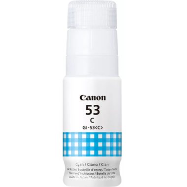 Canon, Canon - GI-53C Cyan Tintenflasche, Cyan-Blau, One Size