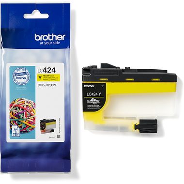 Brother, BROTHER Tintenpatrone yellow LC-424Y DCP-J1200 750 Seiten