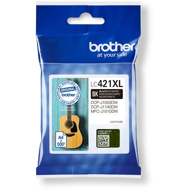 Brother, BROTHER Tintenpatrone HY schwarz LC-421XLBK DCP-J1050 500 Seiten