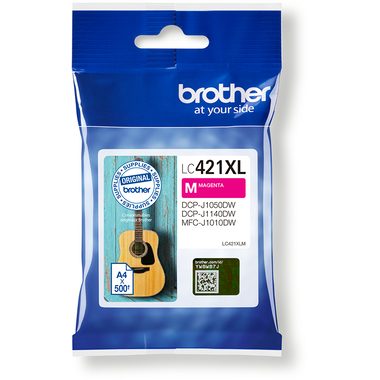 Brother, BROTHER Tintenpatrone HY magenta LC-421XLM DCP-J1050 500 Seiten