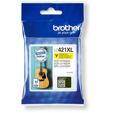 Brother, BROTHER Tintenpatrone HY yellow LC-421XLY DCP-J1050 500 Seiten