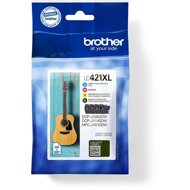 Brother, BROTHER Valuepack Tinte CMYBK LC-421XLVAL DCP-J1050 500 Seiten