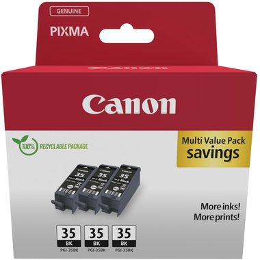 Canon, CANON Triple Pack Tinte schwarz PGI35BK PIXMA iP100 3x9.3ml