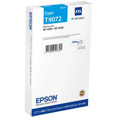 Epson, EPSON Tintenpatrone XXL cyan T90724N WF 6090/6590 7000 Seiten