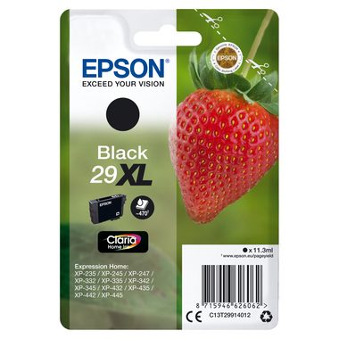 Epson, EPSON Tintenpatrone XL schwarz T299140 XP-235/335/435 470 Seiten