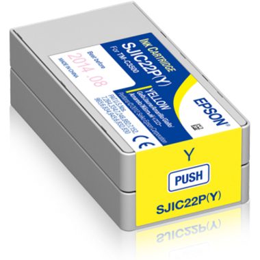 Epson, Epson - Tintenpatrone SJIC22P yellow, Gelb, 500 Stück