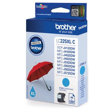 Brother, BROTHER Tintenpatrone cyan LC-225XLC MFC-J5620DW 1200 Seiten