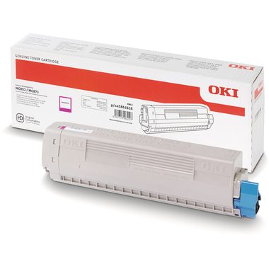 OKI, OKI Toner magenta 45862838 MC853/873 7300 Seiten