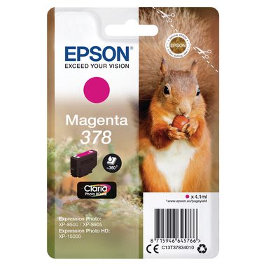 Epson, EPSON Tintenpatrone 378 magenta T378340 XP-8500/8505/15000 360 Seiten