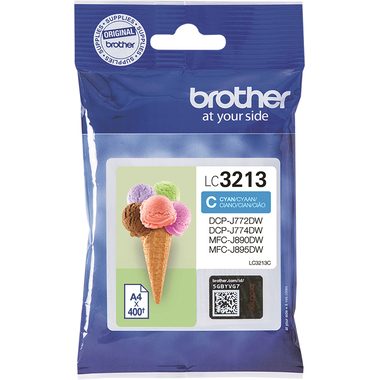Brother, BROTHER Tintenpatrone cyan LC-3213C DCP-J774DW 400 Seiten
