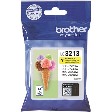 Brother, BROTHER Tintenpatrone yellow LC-3213Y DCP-J774DW 400 Seiten